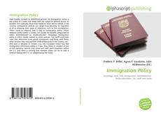 Borítókép a  Immigration Policy - hoz