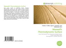 Portada del libro de Maxwell's Thermodynamic Surface