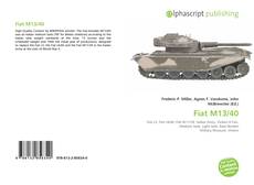 Capa do livro de Fiat M13/40 