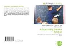 Bookcover of Adequate Equivalence Relation