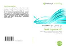 Bookcover of 2003 Daytona 500