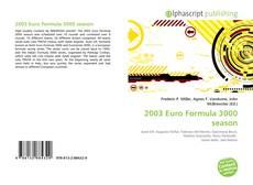 Portada del libro de 2003 Euro Formula 3000 season