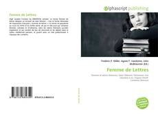 Portada del libro de Femme de Lettres