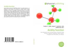 Capa do livro de Acidity function 