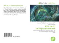 Borítókép a  2002 FIA GT Championship season - hoz