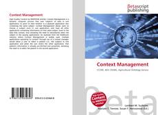 Buchcover von Context Management