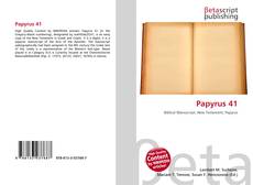 Bookcover of Papyrus 41