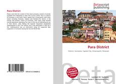 Para District kitap kapağı