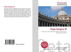 Bookcover of Pope Sergius III