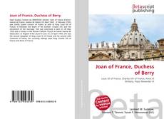 Capa do livro de Joan of France, Duchess of Berry 