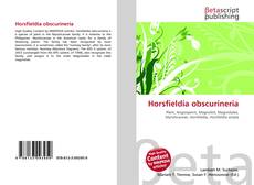 Horsfieldia obscurineria kitap kapağı