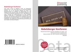 Buchcover von Babelsberger Konferenz