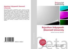 Copertina di Rajasthan Vidyapeeth (Deemed) University