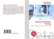 Bookcover of System Integration Testing