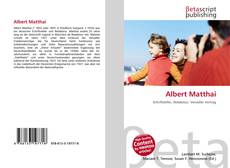 Capa do livro de Albert Matthai 