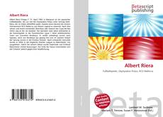 Albert Riera kitap kapağı