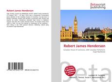 Bookcover of Robert James Henderson