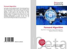 Capa do livro de Forward Algorithm 