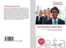Обложка Vice President Edict No.X