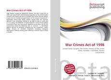 Copertina di War Crimes Act of 1996