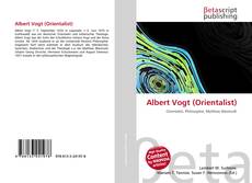 Обложка Albert Vogt (Orientalist)