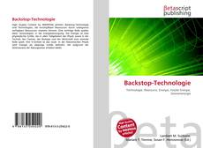 Portada del libro de Backstop-Technologie