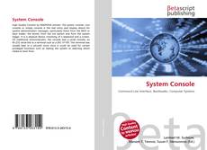 Bookcover of System Console