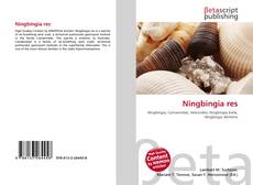 Bookcover of Ningbingia res