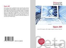 Bookcover of Open API