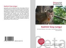 Capa do livro de Kashmir Gray Langur 