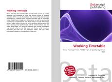 Capa do livro de Working Timetable 