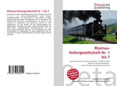 Bookcover of Rheinau-Hafengesellschaft Nr. 1 bis 7