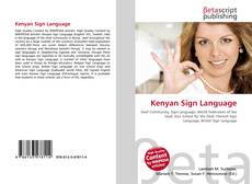Copertina di Kenyan Sign Language