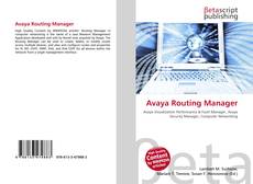 Buchcover von Avaya Routing Manager