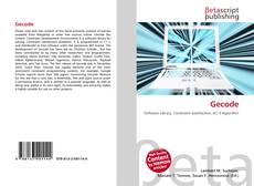 Bookcover of Gecode