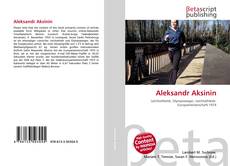 Capa do livro de Aleksandr Aksinin 