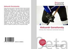 Aleksandr Goroshansky的封面