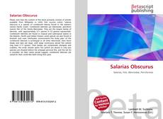 Capa do livro de Salarias Obscurus 