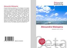 Bookcover of Alessandro Malaspina