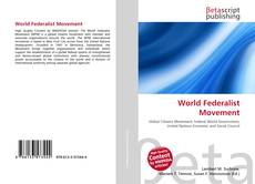 Buchcover von World Federalist Movement
