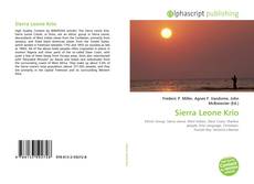 Bookcover of Sierra Leone Krio