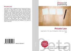 Bookcover of Private Law
