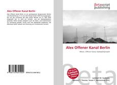 Alex Offener Kanal Berlin kitap kapağı