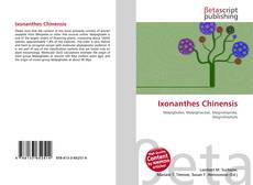 Couverture de Ixonanthes Chinensis