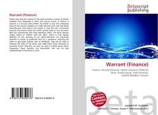 Bookcover of Warrant (Finance)