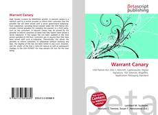 Bookcover of Warrant Canary