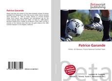 Buchcover von Patrice Garande