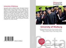 Bookcover of University of Marburg