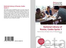 Bookcover of National Library of Russia, Codex Syriac 1