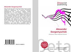 Capa do livro de Alexander Dargomyschski 